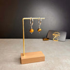 Boucles d'oreilles ◦ Manipura ◦ Oeil de tigre