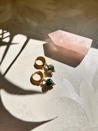 Boucles d’oreilles ◦ Anahata ◦ Agate mousse