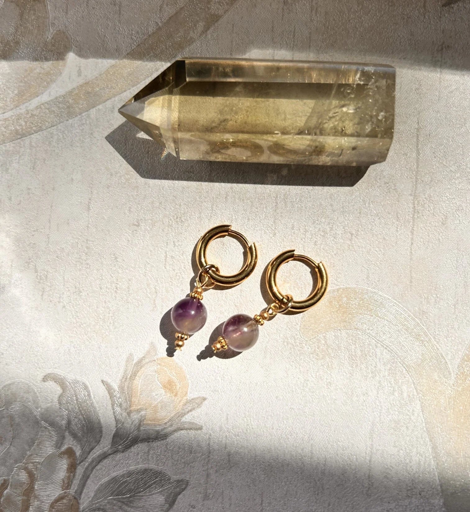 Boucles d’oreilles ◦ Sahasrara ◦ Améthyste