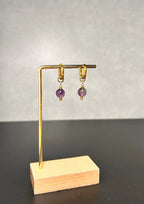 Boucles d’oreilles ◦ Sahasrara ◦ Améthyste