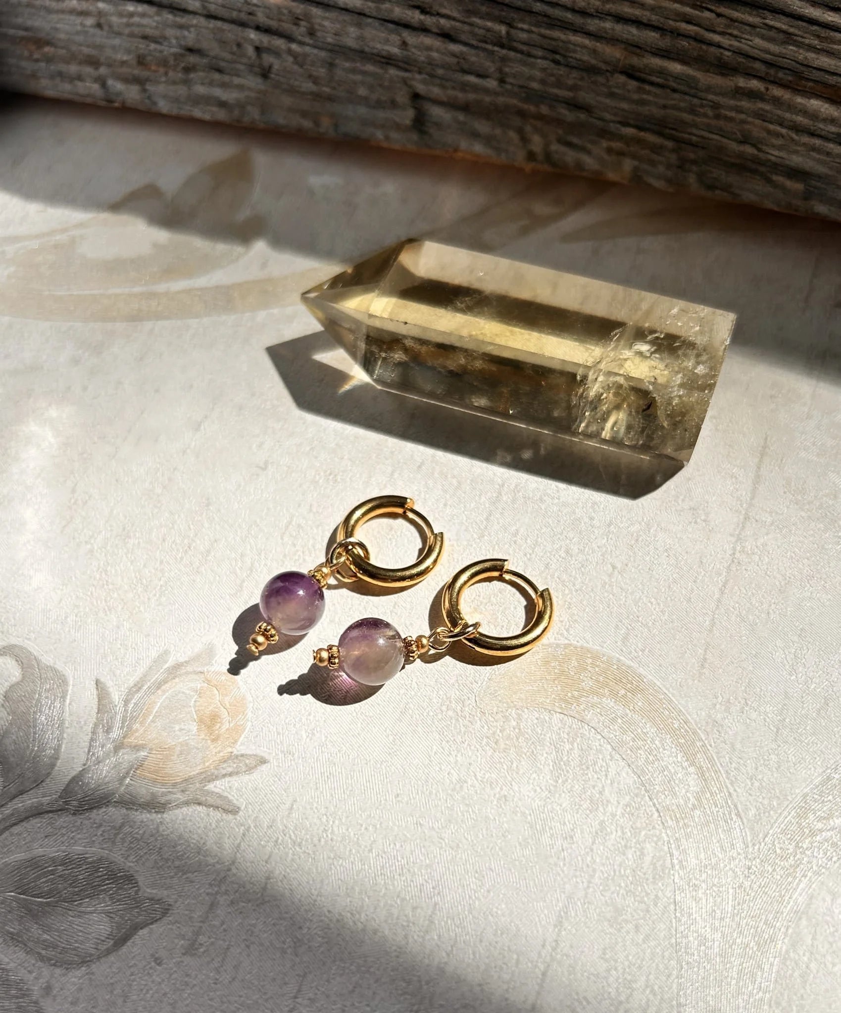 Boucles d’oreilles ◦ Sahasrara ◦ Améthyste