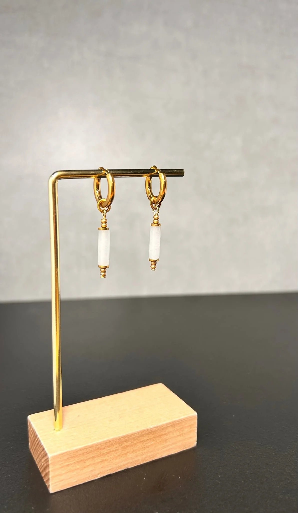 Boucles d’oreilles ◦ Sahasrara ◦ Quartz blanc