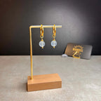 Boucles d’oreilles ◦ Vishuddha ◦ Jade bleu