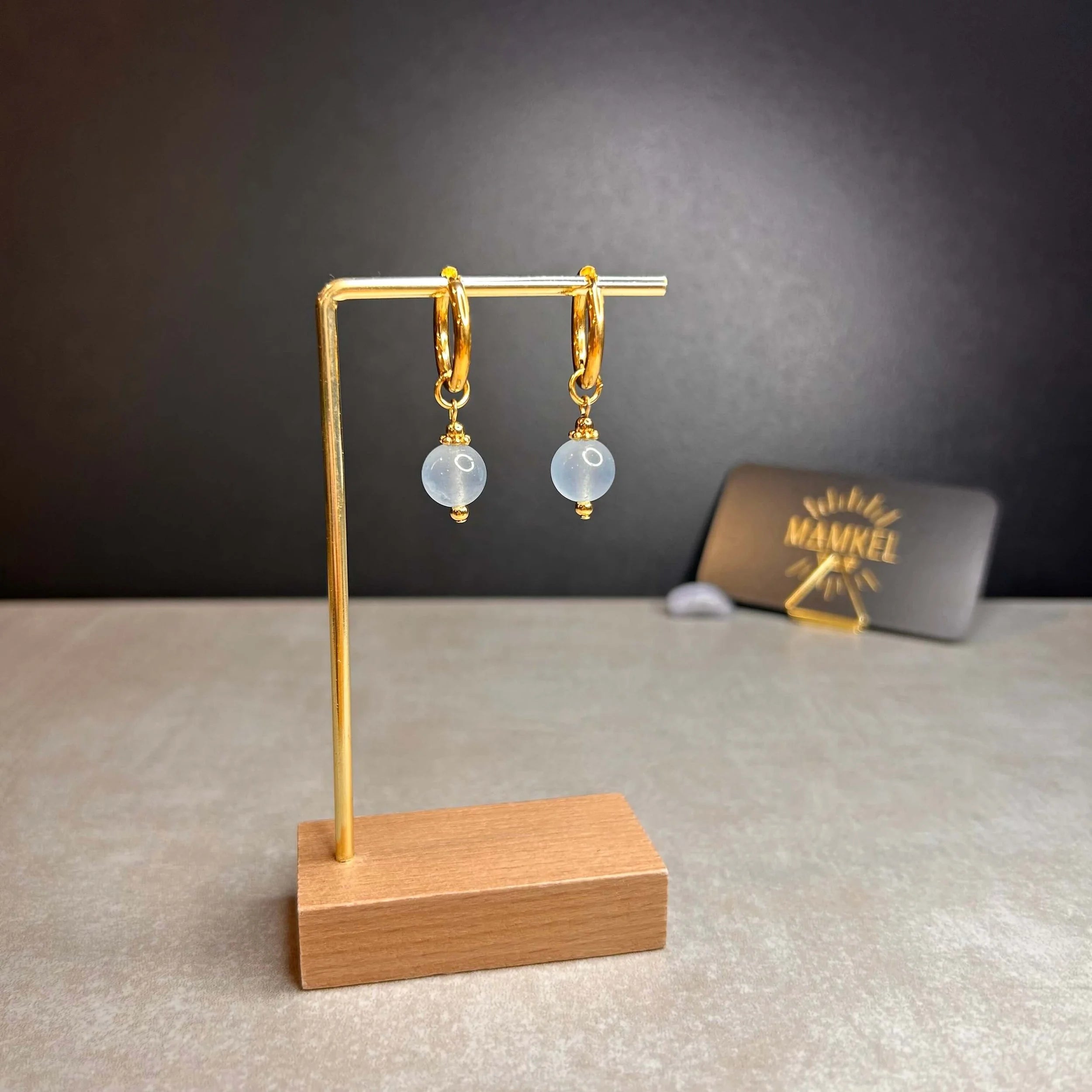 Boucles d’oreilles ◦ Vishuddha ◦ Jade bleu