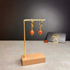 Boucles d’oreilles ◦ Muladhara ◦ Jaspe rouge