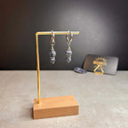 Argentées ◦ Boucles d'oreilles ◦ Sodalite