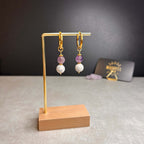 Boucles d'oreilles ◦ Sahasrara ◦ Améthyste et Howlite