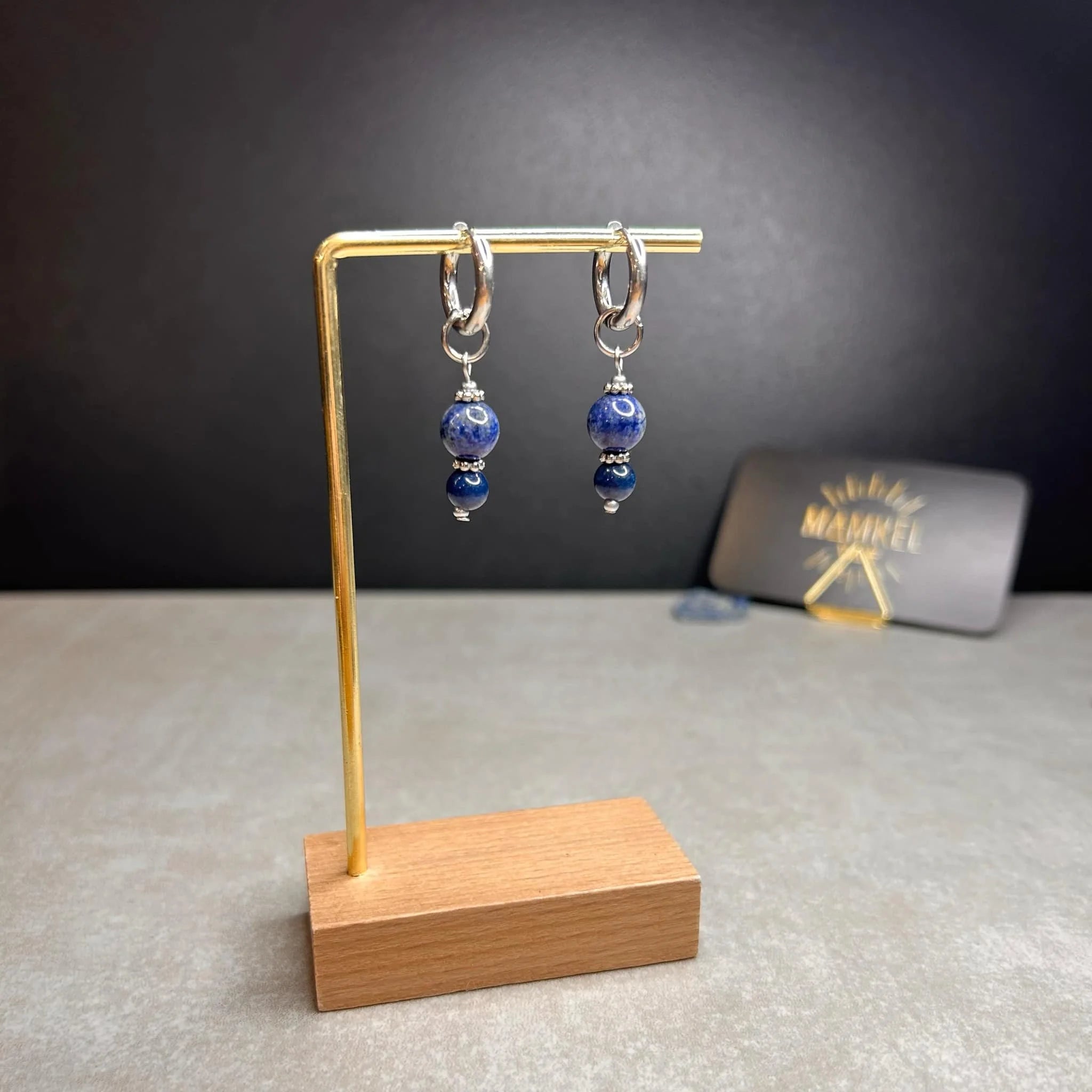 Boucles d'oreilles ◦ Ajna ◦ Lapis Lazuli ◦