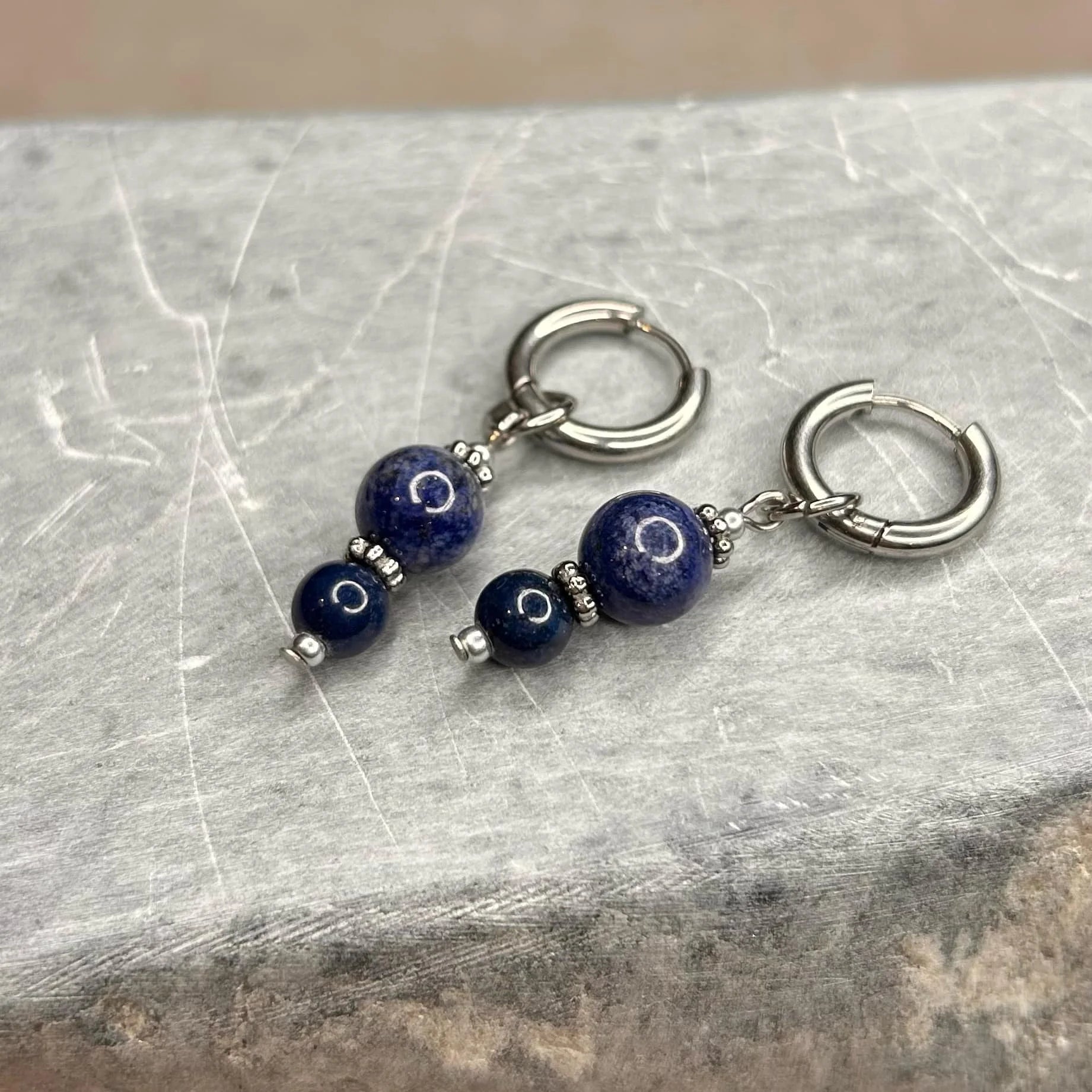 Boucles d'oreilles ◦ Ajna ◦ Lapis Lazuli ◦