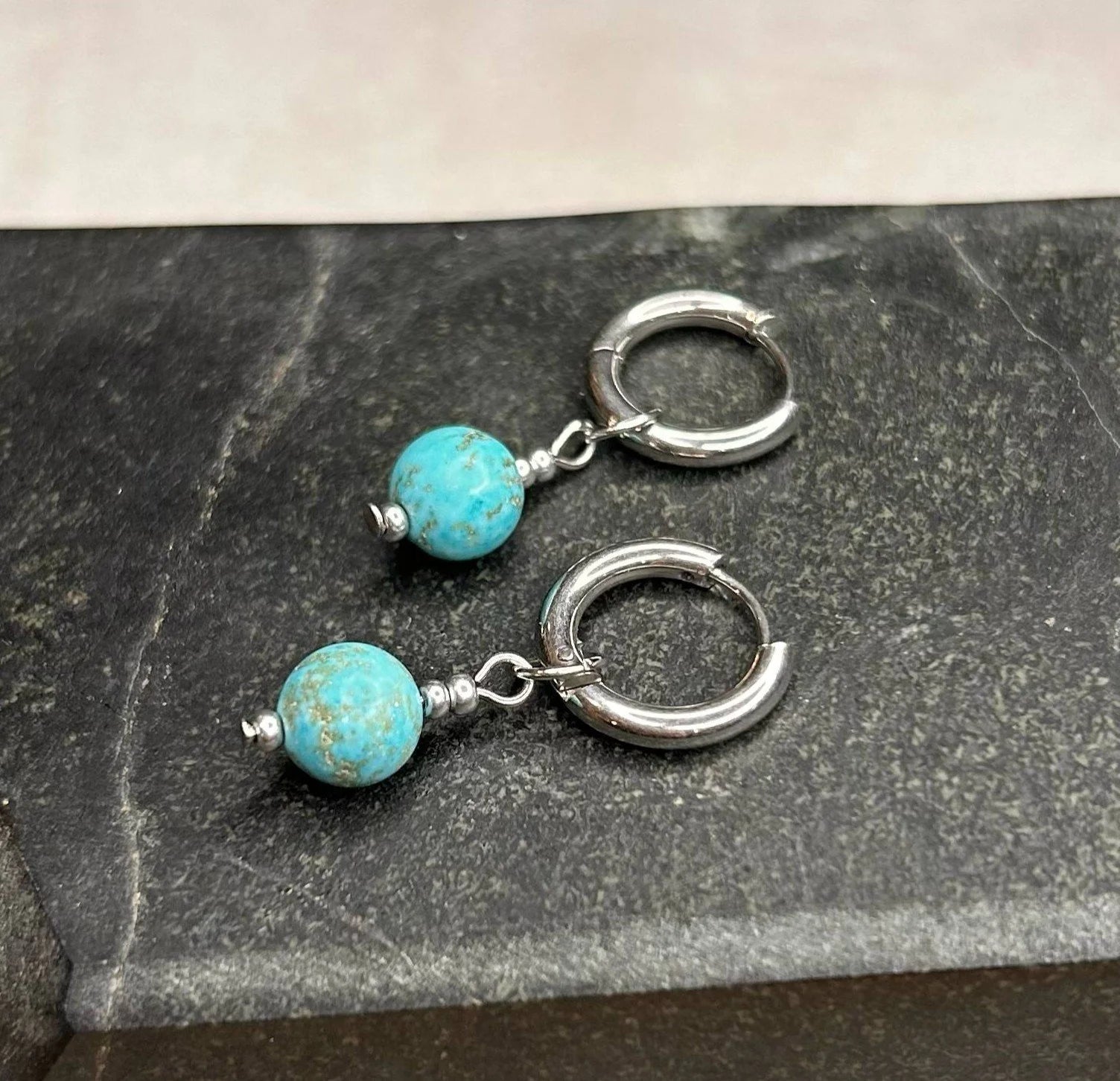 Boucles d’oreilles ◦ Vishuddha ◦ Turquoise ◦