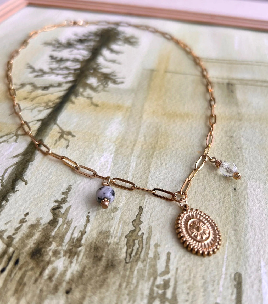 Collier charms ◦ Jaspe sésame