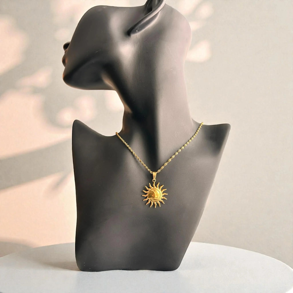 Collier pendentif ◦ Soleil lune