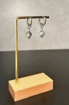 Boucles d’oreilles ◦ Ajna ◦ Labradorite martelée ◦
