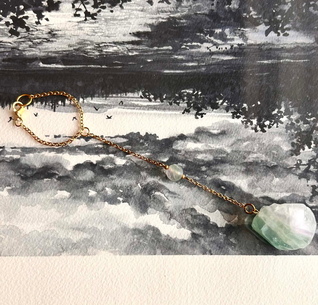 Pendentif de rétroviseur ◈ Fluorite