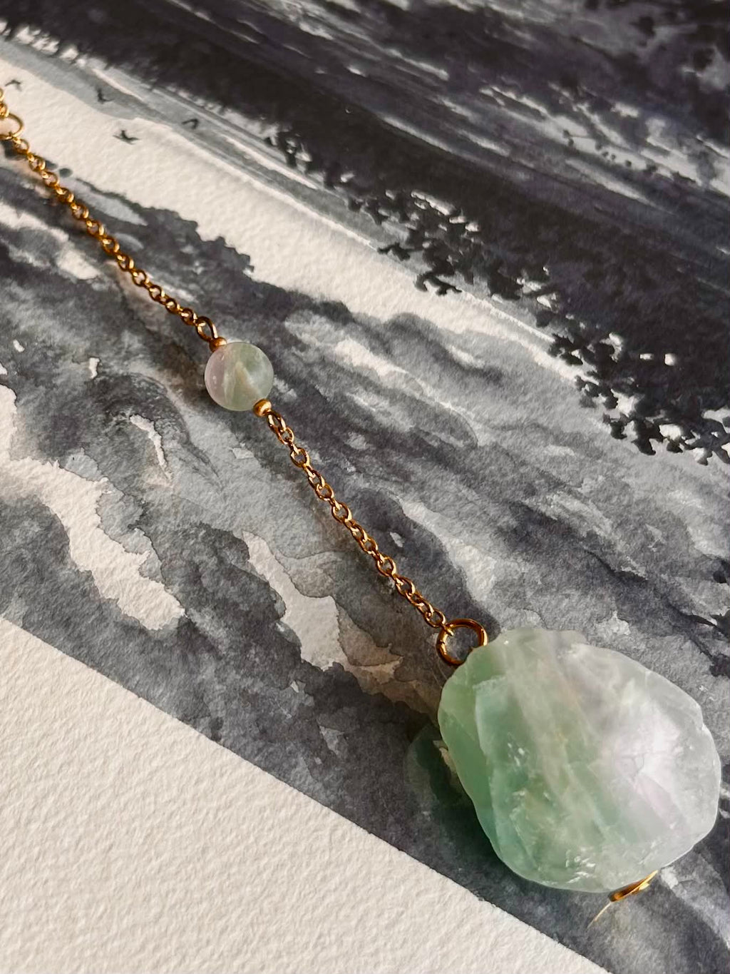 Pendentif de rétroviseur ◈ Fluorite