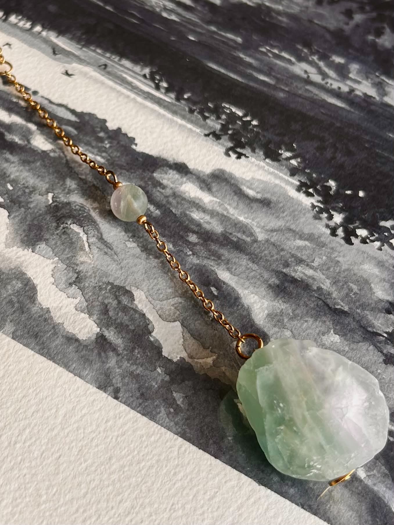 Pendentif de rétroviseur ◈ Fluorite