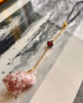Pendentif de rétroviseur ◈ Quartz fraise