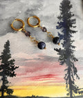 Boucles d'oreilles ◦ Vishuddha ◦ Sodalite et cz