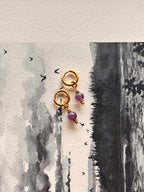 Boucles d'oreilles ◦ Mini chakra ◦ Améthyste
