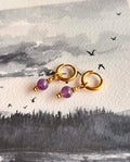 Boucles d'oreilles ◦ Mini chakra ◦ Améthyste