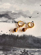 Boucles d'oreilles ◦ Mini chakra ◦ Oeil de tigre