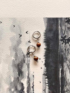 Boucles d'oreilles ◦ Mini chakra ◦ Oeil de tigre