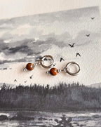 Boucles d'oreilles ◦ Mini chakra ◦ Oeil de tigre