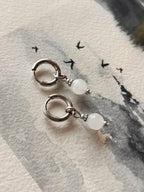 Boucles d'oreilles ◦ Mini chakra ◦ Quartz blanc
