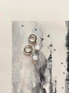 Boucles d'oreilles ◦ Mini chakra ◦ Quartz blanc