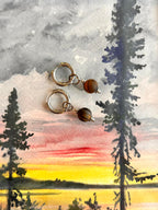 Boucles d'oreilles ◦ Manipura ◦ Oeil de tigre