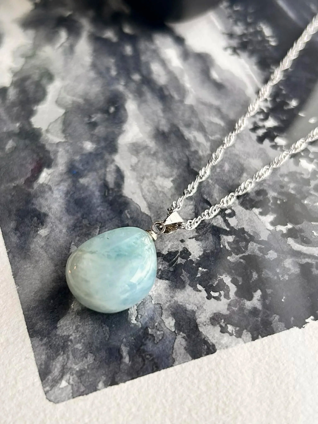 Collier pendentif ◦ Aigue-marine