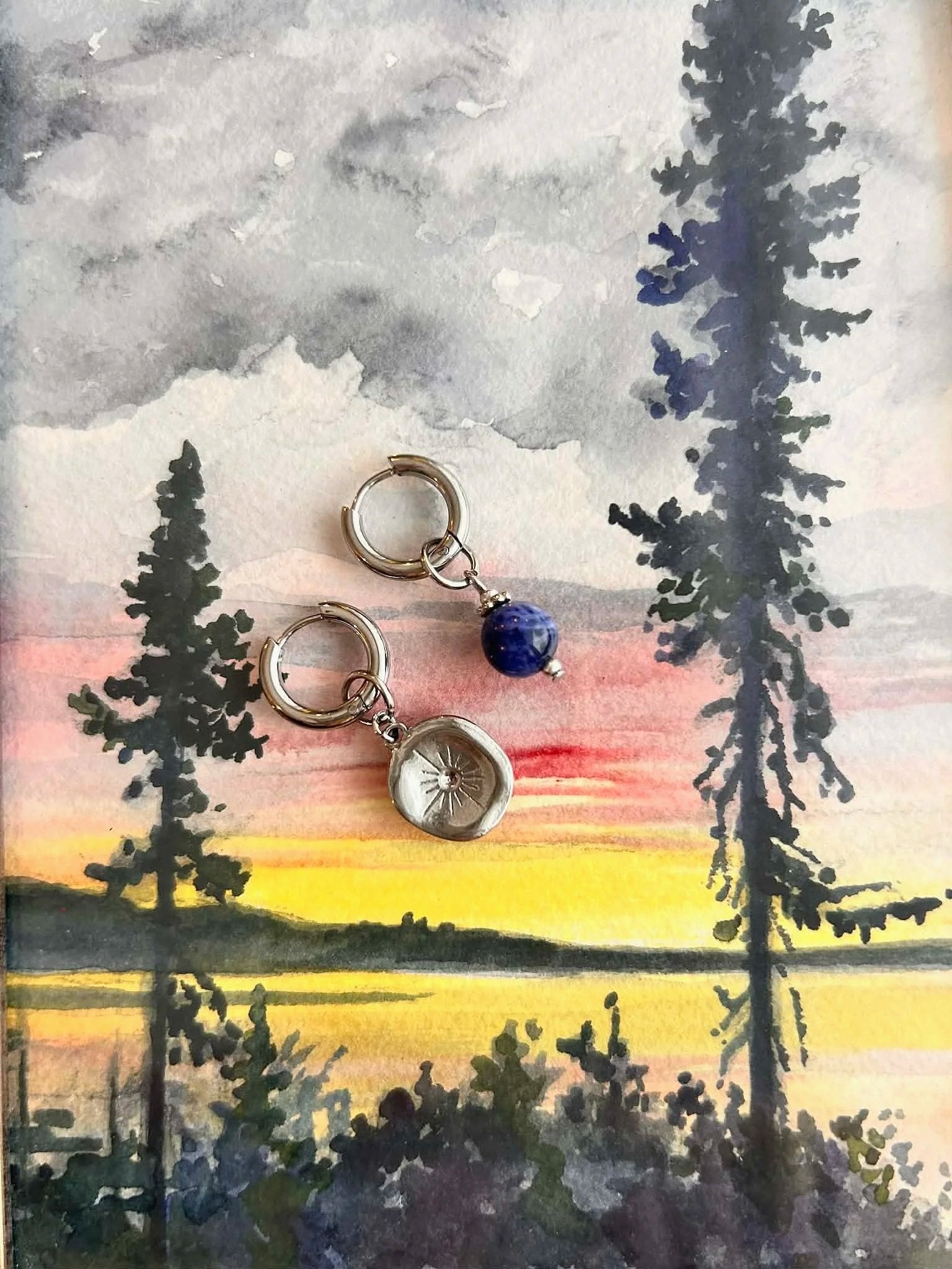 Boucles d'oreilles ◦ Créatives ◦ Médaillon