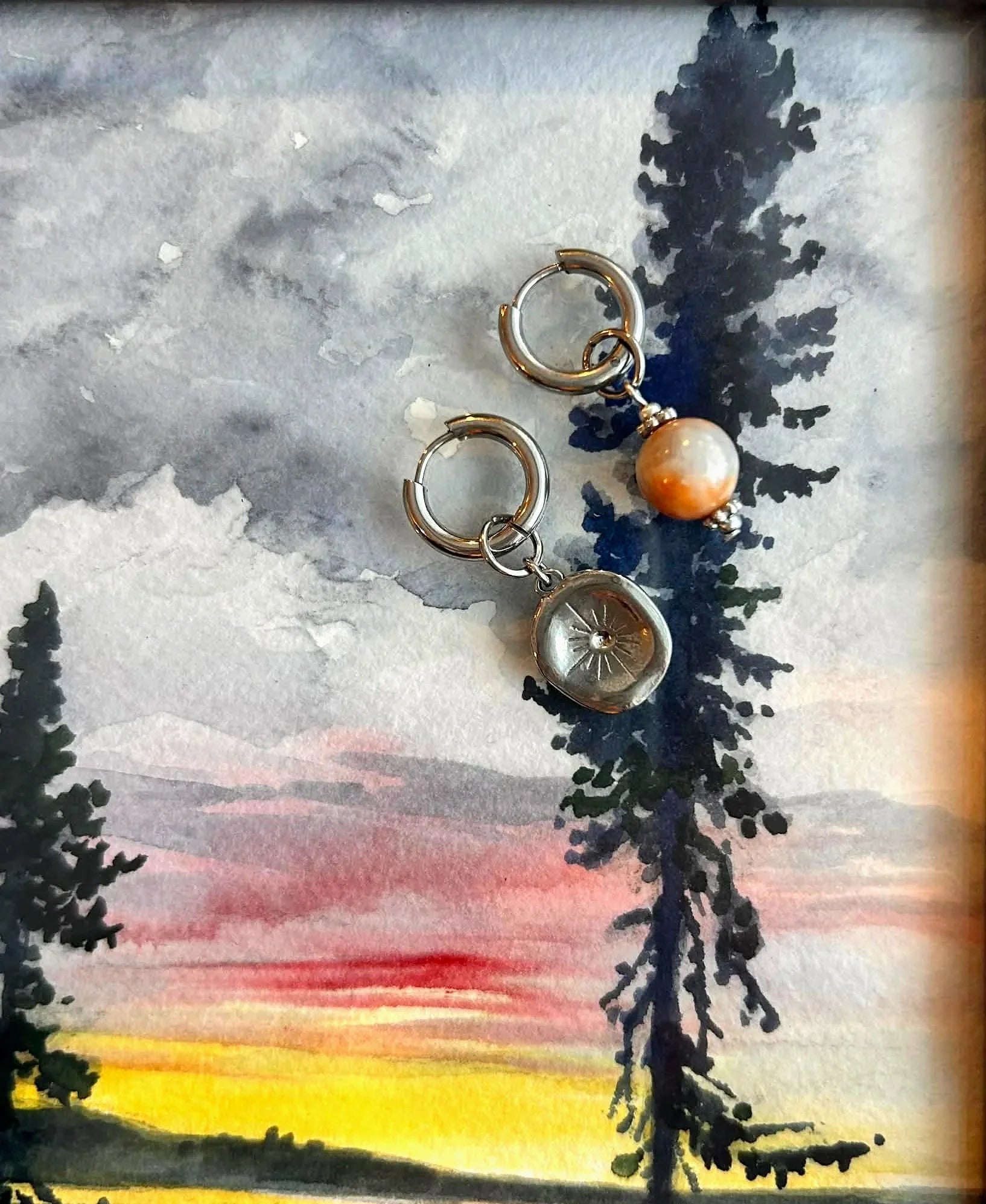 Boucles d'oreilles ◦ Créatives ◦ Médaillon