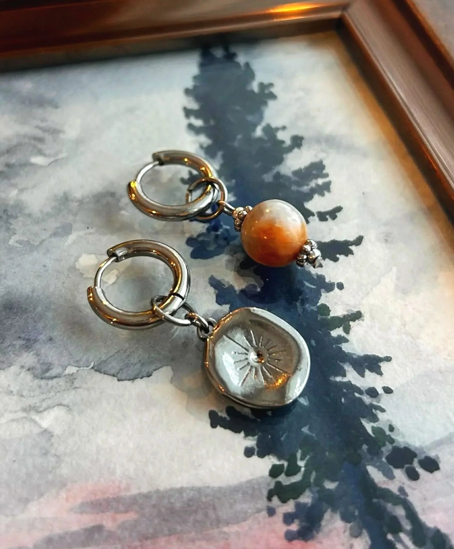 Boucles d'oreilles ◦ Créatives ◦ Médaillon