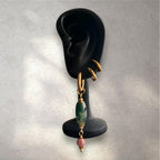 Boucles d’oreilles ◦ Anahata ◦ Agate mousse et rhodonite