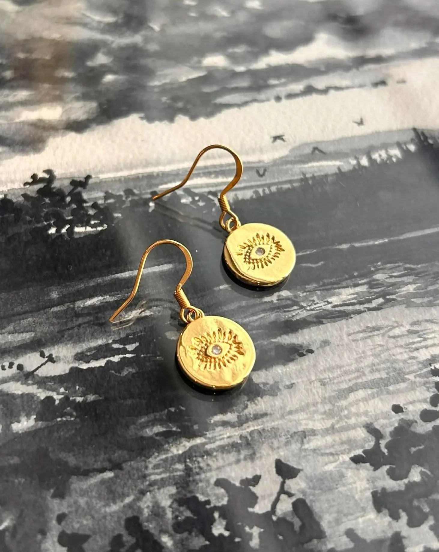 Boucles d’oreilles essentielles ◦ Disque third eye