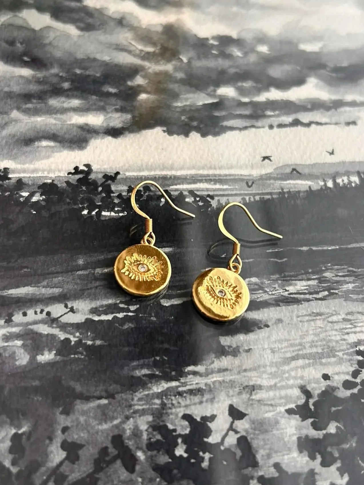 Boucles d’oreilles essentielles ◦ Disque third eye