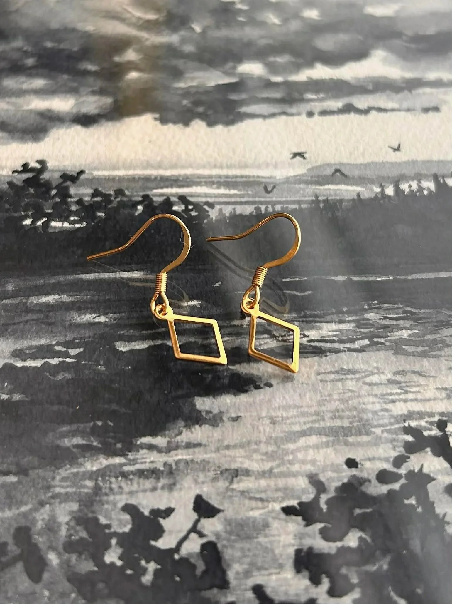 Boucles d’oreilles essentielles ◦ Losange