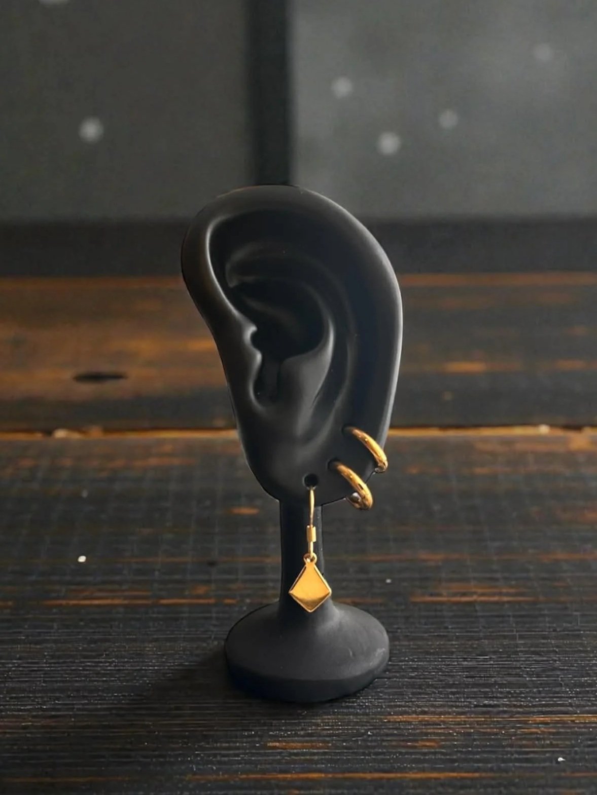 Boucles d’oreilles essentielles ◦ Losange allongé