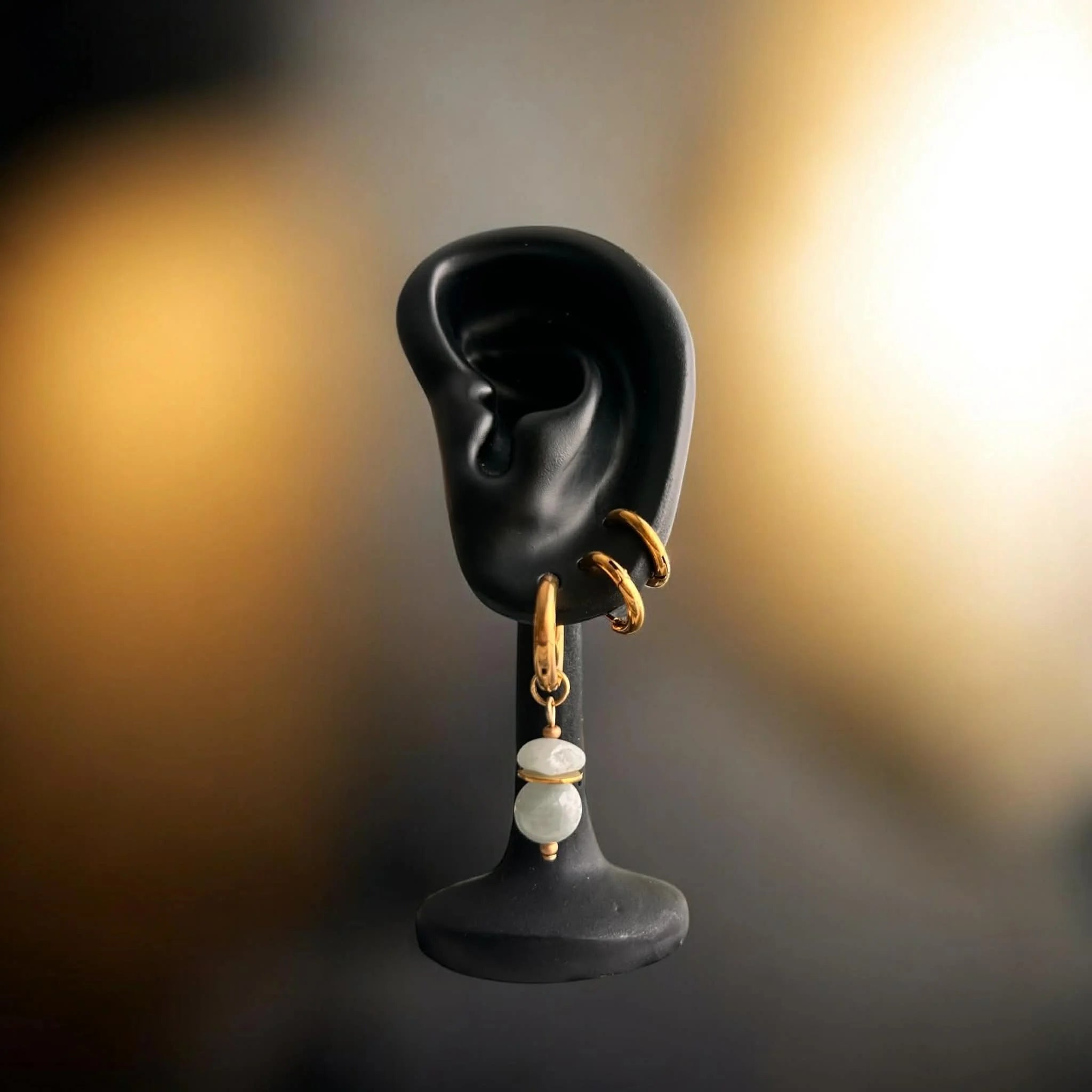 Boucles d’oreilles ◦ Vishuddha ◦ Aigue-marine