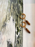 Boucles d’oreilles ◦ Manipura ◦ Oeil de tigre