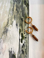 Boucles d’oreilles ◦ Manipura ◦ Oeil de tigre
