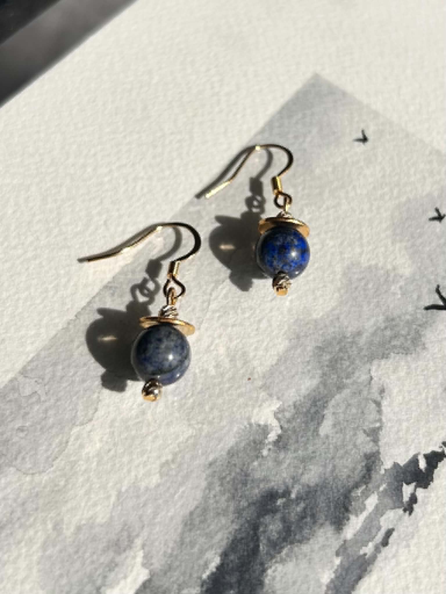 Boucles d'oreilles ◦ Ajna ◦ Lapis Lazuli