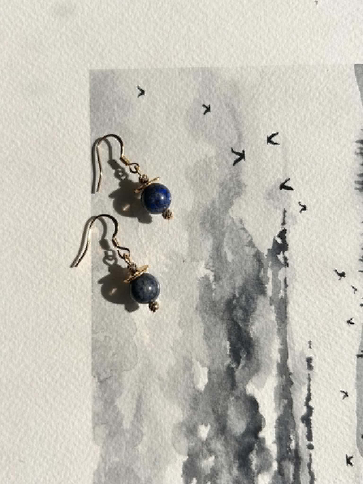 Boucles d'oreilles ◦ Ajna ◦ Lapis Lazuli