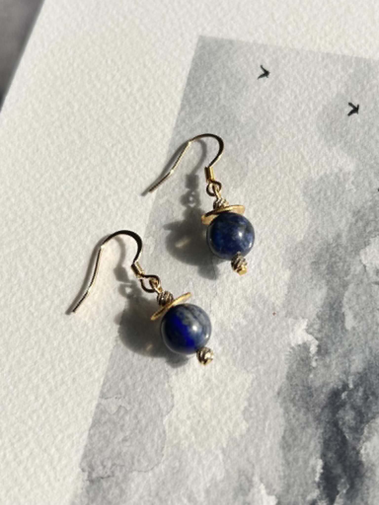 Boucles d'oreilles ◦ Ajna ◦ Lapis Lazuli