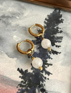 Boucle d'oreilles ◦ Sahasrara ◦ Pierre de lune
