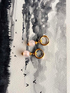 Boucles d’oreilles ◦ Anahata ◦ Quartz rose