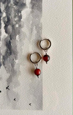 Boucles d’oreilles ◦ Muladhara ◦ Agate rouge
