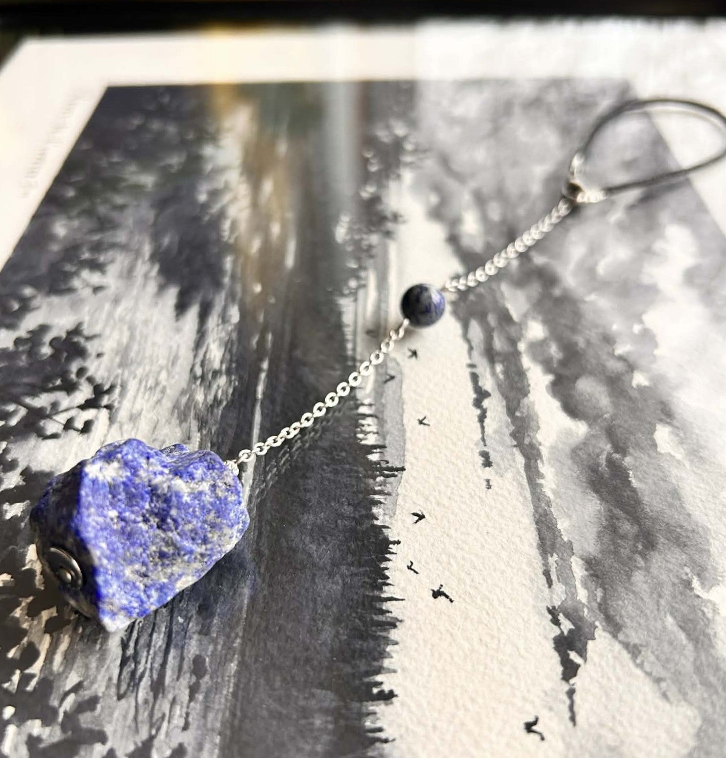 Pendentif de rétroviseur ◈ Lapis lazuli