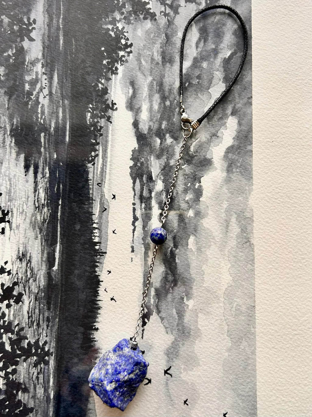 Pendentif de rétroviseur ◈ Lapis lazuli